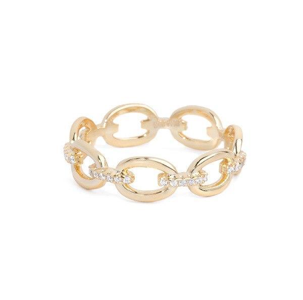 Chain Pave Ring