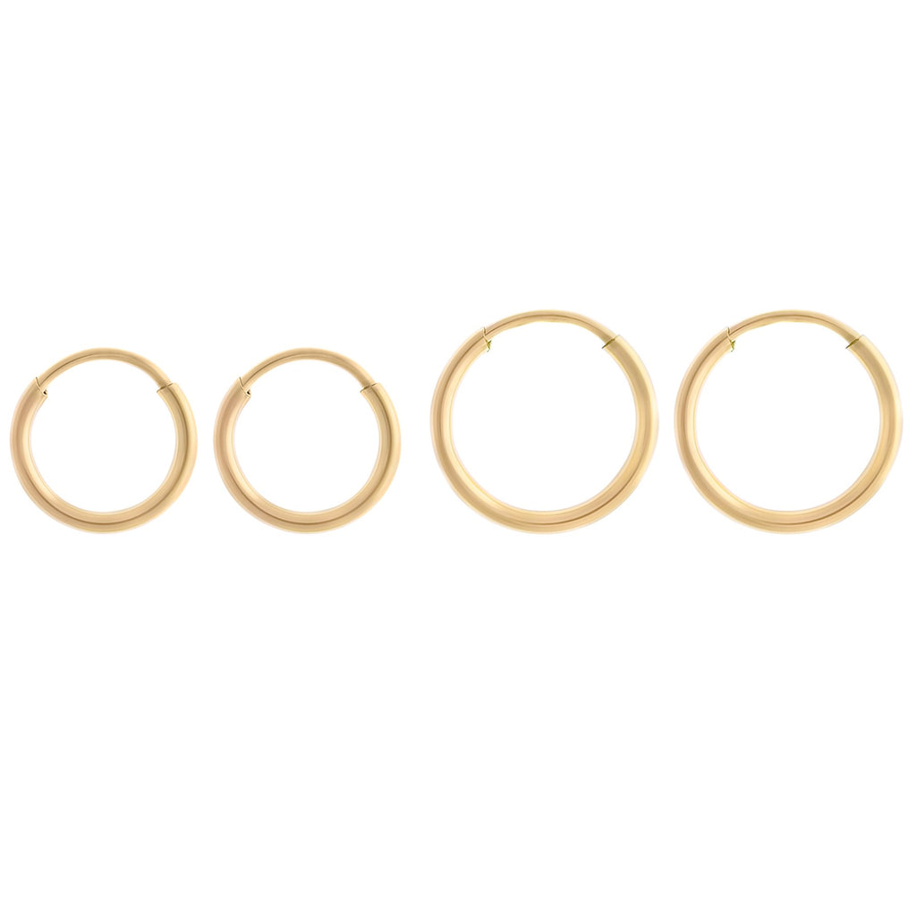 Tiny Endless Hoops Gold