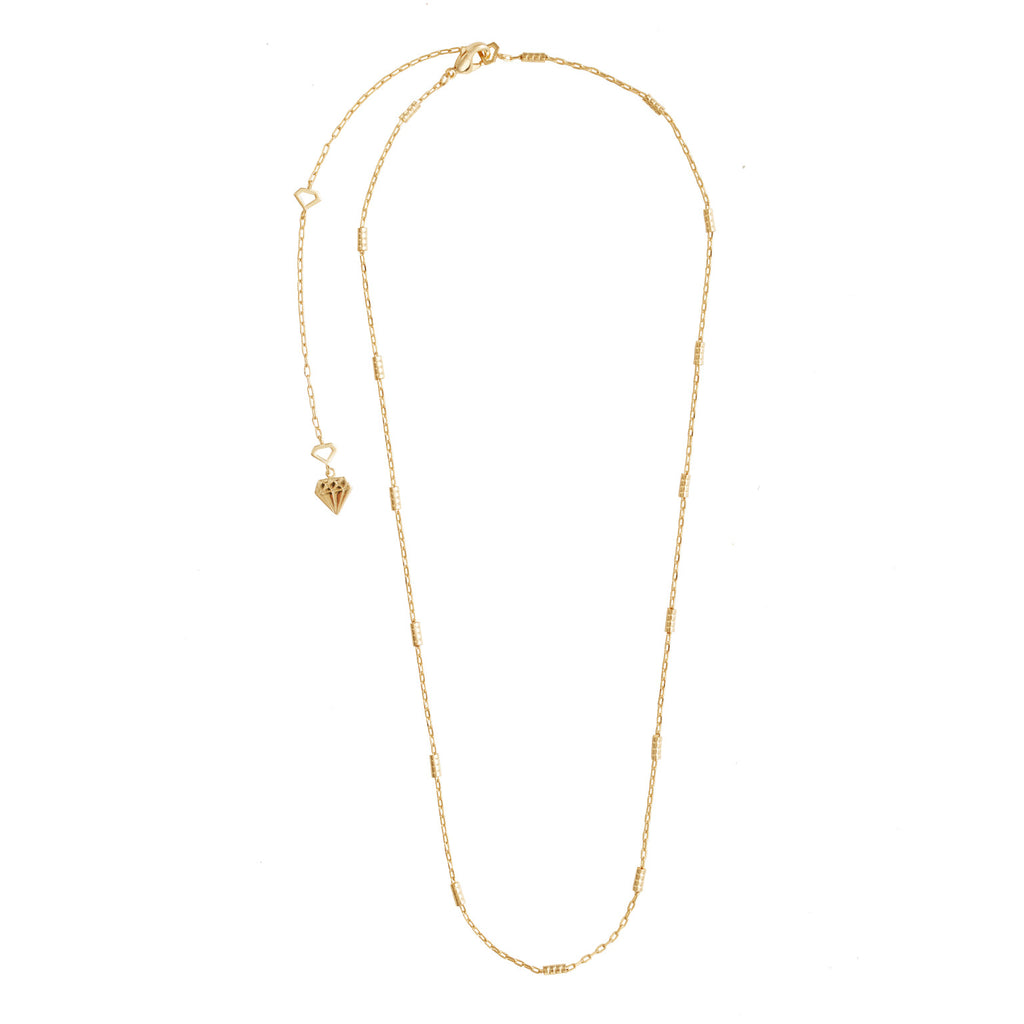 Beaded Bar Chain Necklace